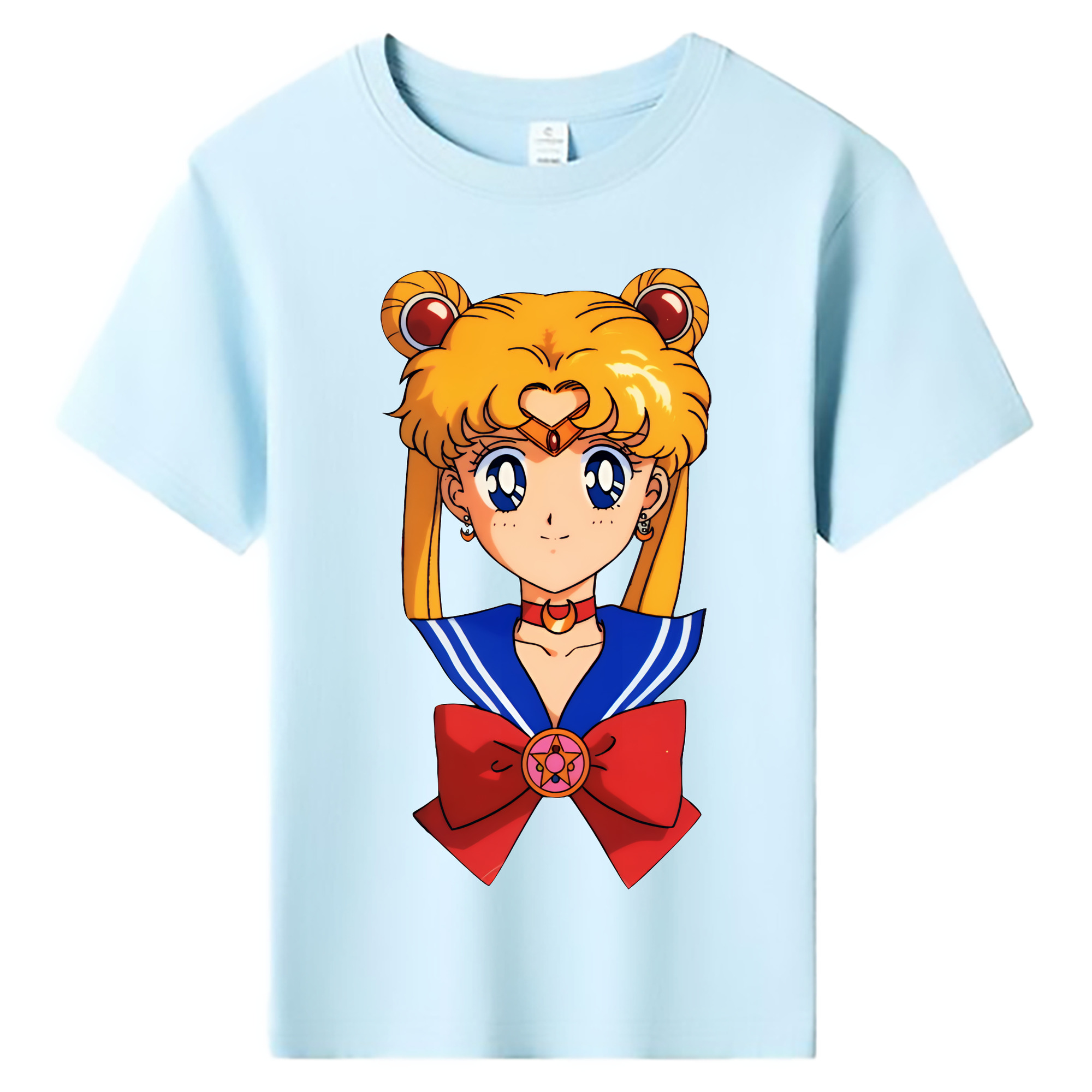 （画像用） 美少女戦士セーラームーン 月野 うさぎ つきの うさぎ Sailor Moon Tsukino Usagi 綿100％キッズTシャツ（フロントプリント）